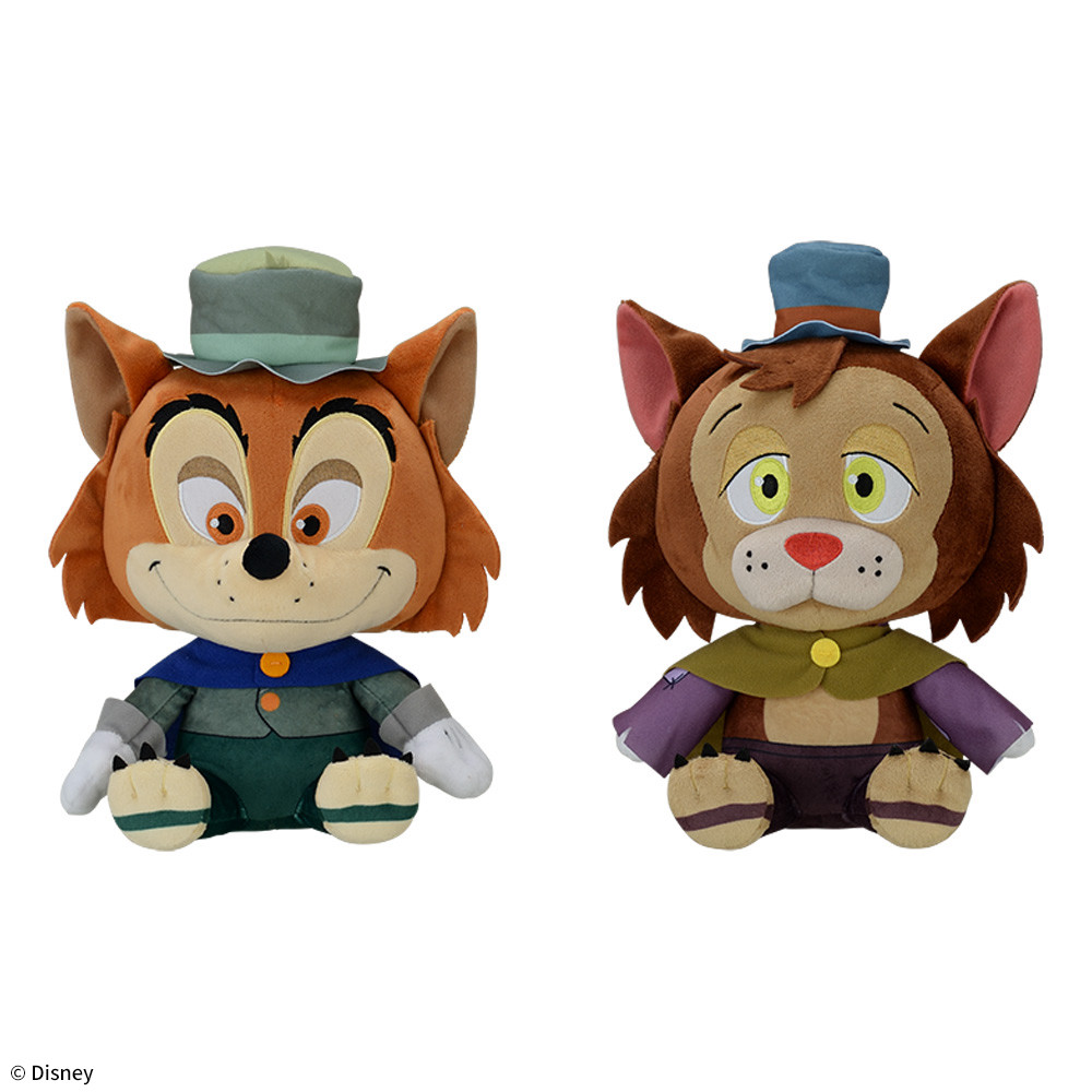 ピノキオ　Mぬいぐるみ　“正直ジョン&ギデオン”