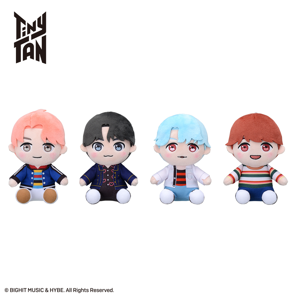 TinyTAN　ちょこんとおすわり　ぬいぐるみ～DNA～“RM&Jin&SUGA&j-hope”